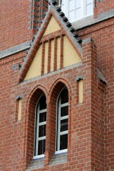 Detal wykusza fasady - fot. Archiwum KWP Szczecin