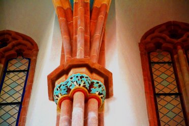 Wspornik sklepienny na ścianie północnej po pracach - fot. G. Nowak, Zamek Piastowski w Raciborzu