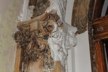 Detal portalu we wnętrzu przed pracami - fot. Archiwum IChB PAN - PCSS w Poznaniu