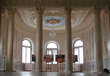 Plafon z Orszakiem Apolla Augusta Bertelmanna po pracach - fot. M. Frydrysiak