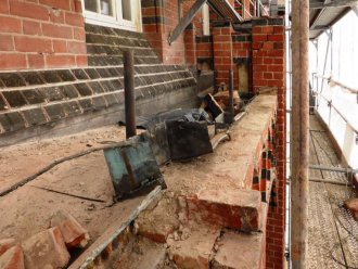 Elewacje zewnętrzne przed pracami - fot. M. Łuczak